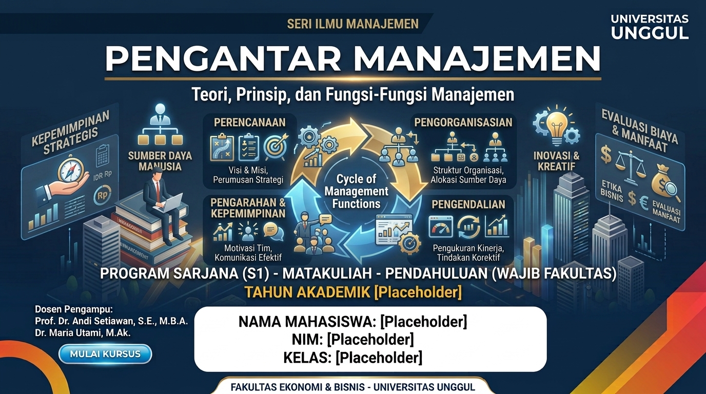 PENGANTAR MANAJEMEN - MJ1A